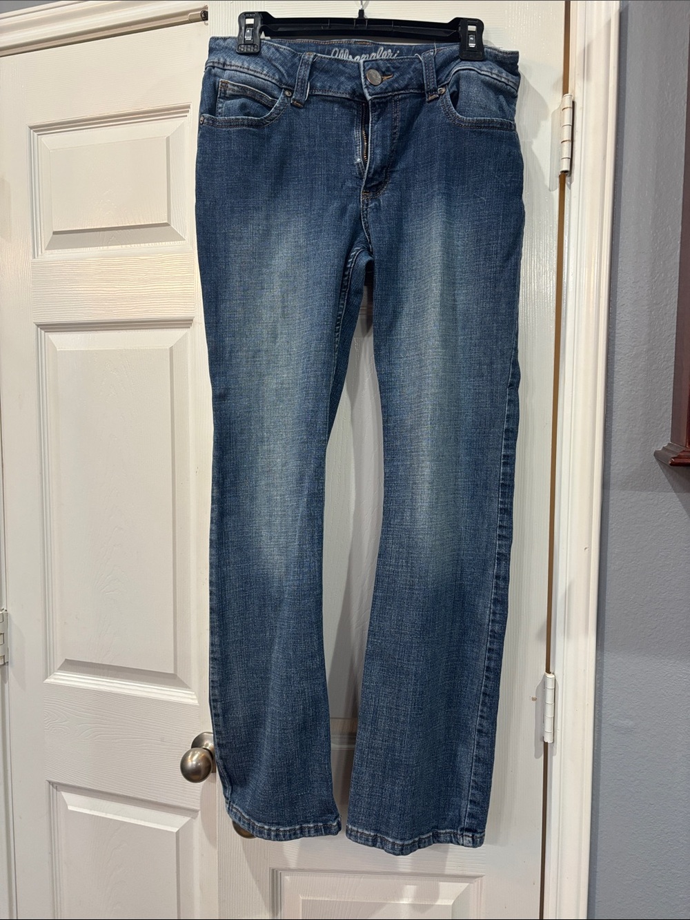 Wrangler Junior’s Mid-Wash Blue Bootcut Jeans